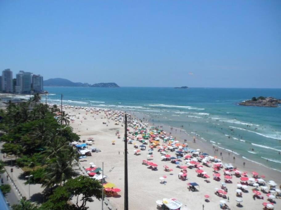 Apto De 3 Dorm De Frente Ao Mar Guarujá Zewnętrze zdjęcie